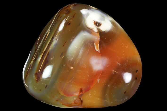 Colorful, Polished Carnelian Agate #82957